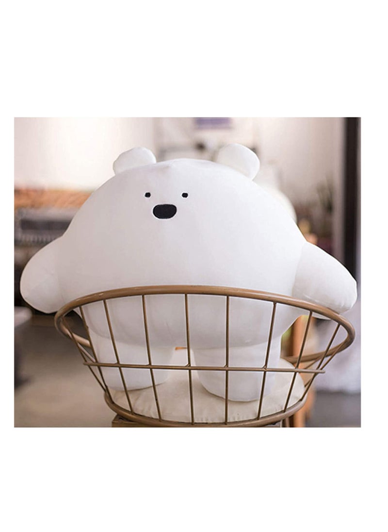 SYOSI - 15.7 inch C ute Bear Plush Stuffed Animal Body Pillow Fat Cartoon Cylindrical Body Pillows for Kids, Super Soft Hugging Toy Gifts for Bedding, Kids Sleeping Nap Kawaii Pillow - Image 1