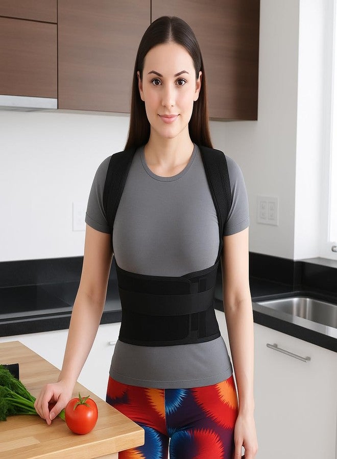 Dr Helix Unisex Posture Correction Belt - Adjustable & Comfortable Support for Improved Posture, Back Pain Relief & Spinal Alignment - Ideal for Men & Women - (Pack of 1) - Image 3