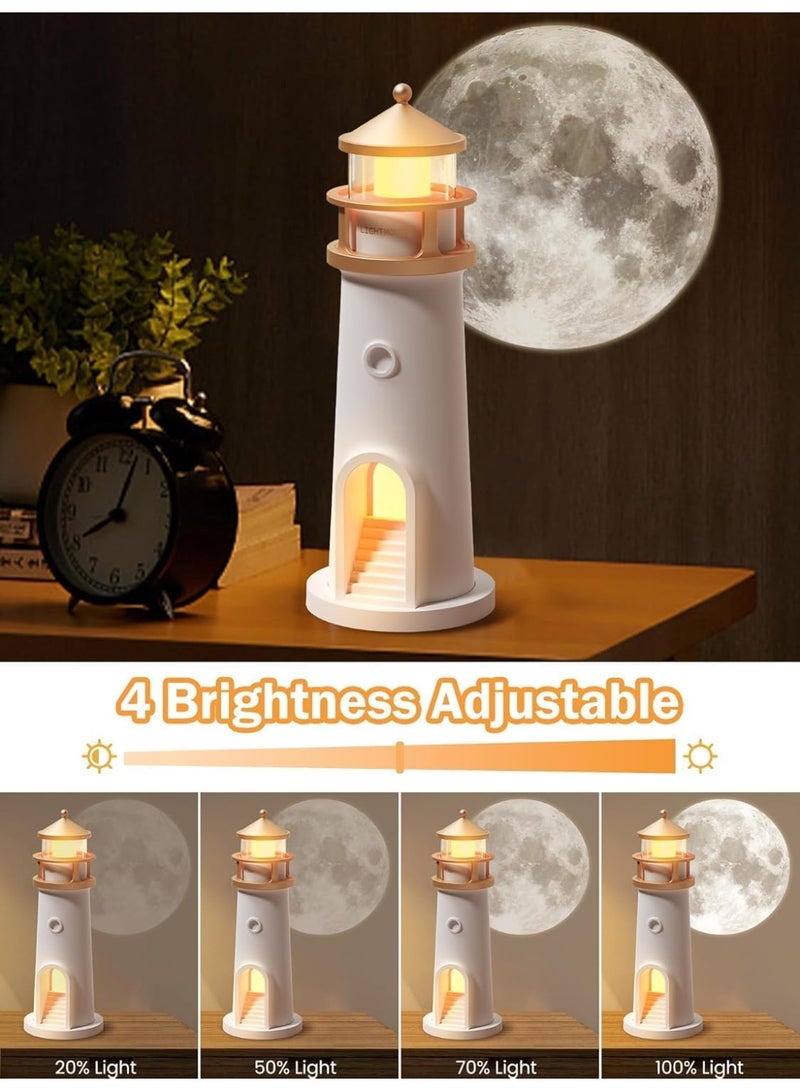 UV Enterprises Night Light, Moon Lamp Galaxy Projector with Remote Control, Wireless Rechargeable Led Table Lamps for Room Decor, 4 Brightness Levels & Timer, Christmas Birthday Gift for Kids Boys Girls - Image 3