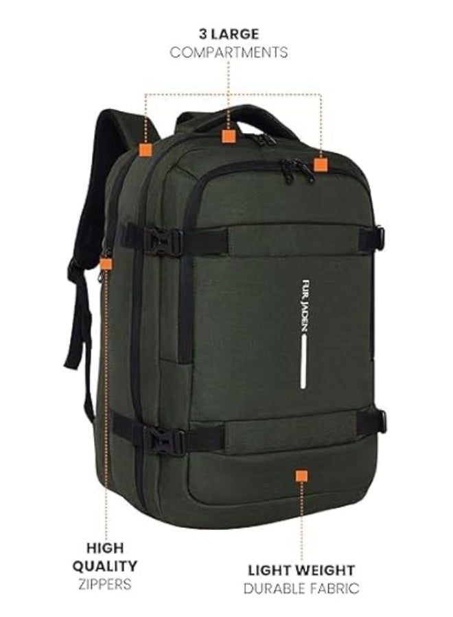 FUR JADEN 40L Weekender Travel Laptop Backpack with Anti Theft Pocket, Organizer, 15.6 Inch Padded Laptop Sleeve and Dual Handles - Image 5