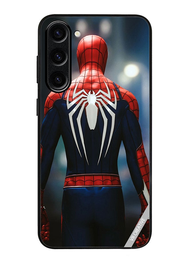 VR CREATIVE Protective Case Cover For Samsung Galaxy S24 Plus Spiderman Back Design Multicolour - Image 1