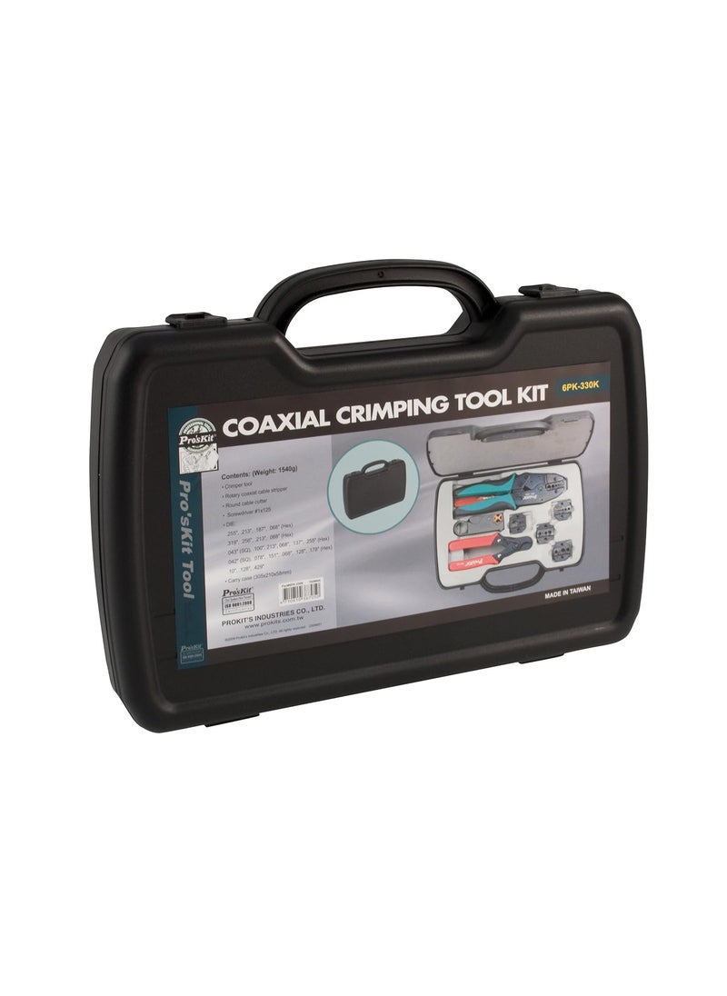 Proskit Proskit Coax Crimping Kit 5 Dies Rotary Stripper Pack of 1  - Image 2