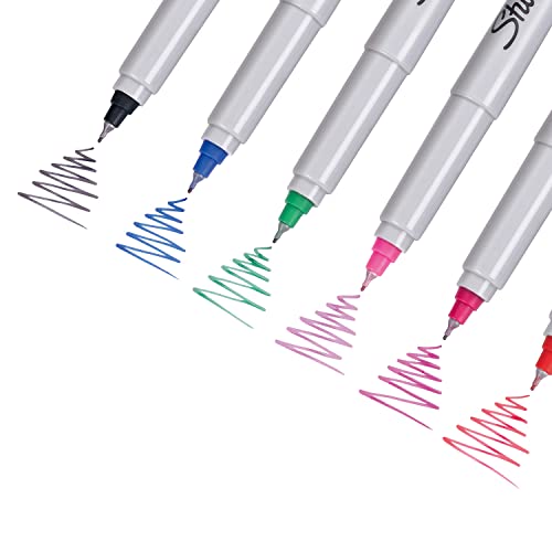 Sharpie Permanent Markers | Ultra Fine Point for Precise Marks | Assorted Colours | 12 Marker Pens - Image 3