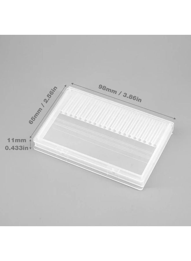 Transparent Mini Tool Organizer Box 20 Hole Storage for Workshop Salon DIY - Image 5