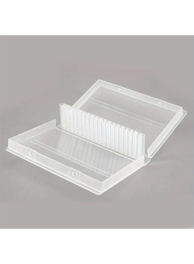 Transparent Mini Tool Organizer Box 20 Hole Storage for Workshop Salon DIY - Image 3