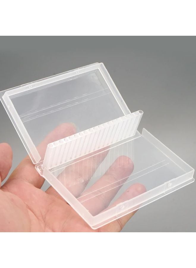Transparent Mini Tool Organizer Box 20 Hole Storage for Workshop Salon DIY - Image 2