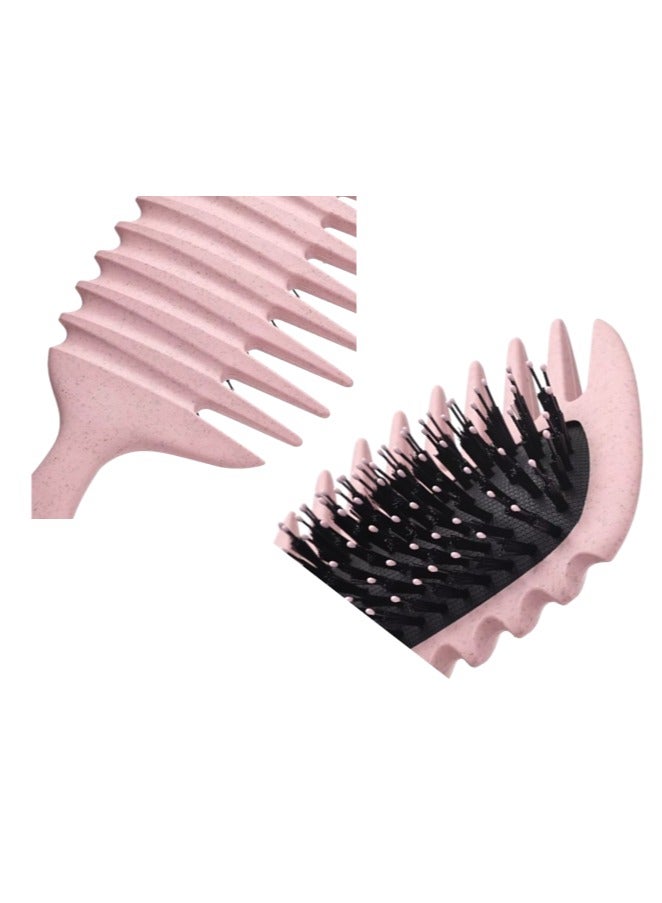 Fluffy Curl Defining Brush Curl Brush for Curly Hair Wet, Elastic Hair Styling Comb For Bounce & Volume, Durable Plastic Bristles & Comb Handle