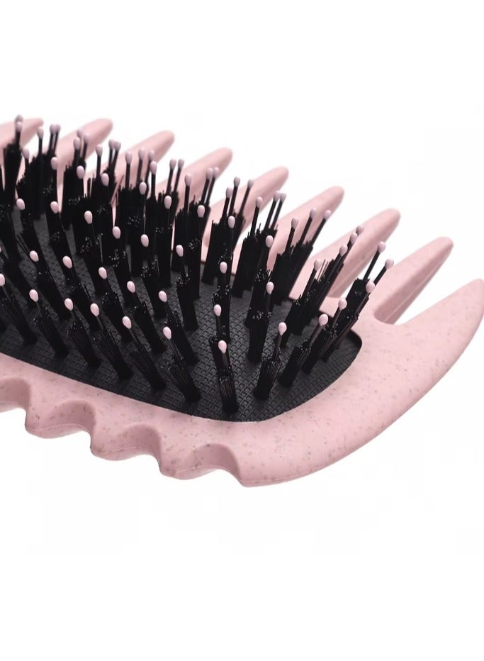 Fluffy Curl Defining Brush Curl Brush for Curly Hair Wet, Elastic Hair Styling Comb For Bounce & Volume, Durable Plastic Bristles & Comb Handle