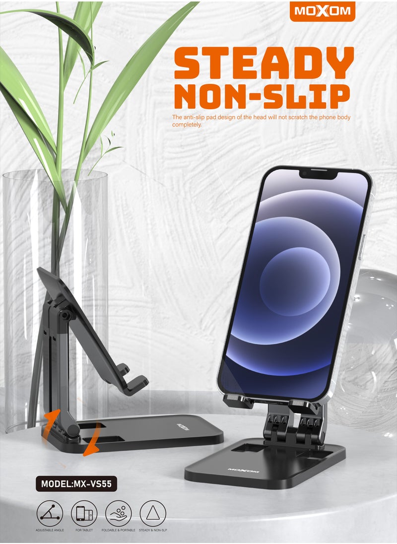 MOXOM MX-VS55 Folding Desktop Phone Stand Black  - Image 3