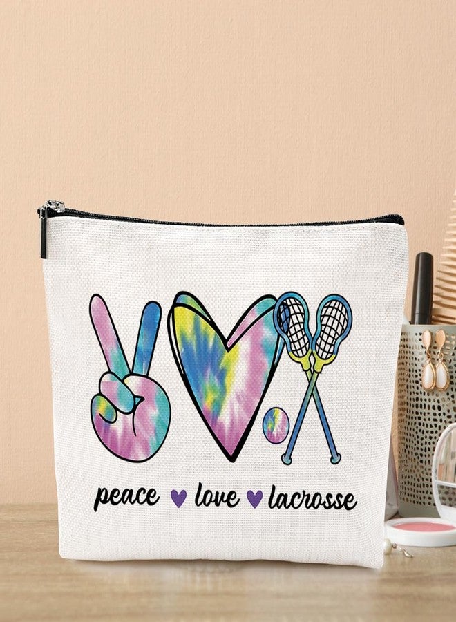 VicBou Lacrosse Gifts Funny Gifts for Women Girls Makeup Bag Watercolor Lacrosse Cosmetic Bag Friendship Gifts for Lacrosse Moms Team Member Players Lover Sister Birthday Mothers Day Graduation Christmas - Image 5