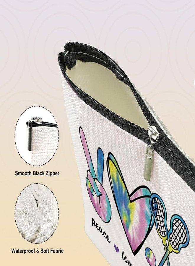 VicBou Lacrosse Gifts Funny Gifts for Women Girls Makeup Bag Watercolor Lacrosse Cosmetic Bag Friendship Gifts for Lacrosse Moms Team Member Players Lover Sister Birthday Mothers Day Graduation Christmas - Image 2