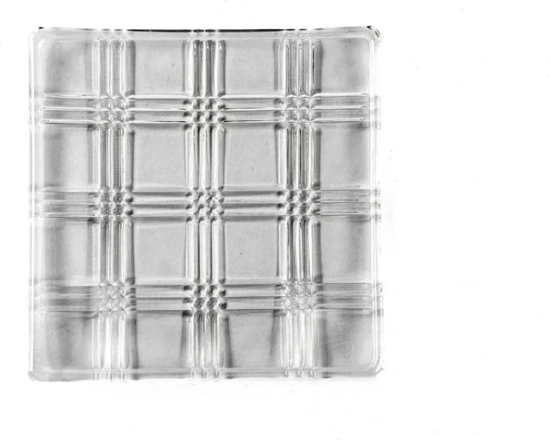 Mikasa Moor Square Stripe 6-Piece Glass Plate 17X17X2 cm