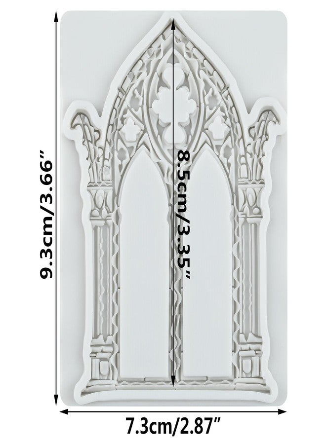 MYPRACS Gothic Castle Gate Silicone Mold Door Fondant Molds For Cake Decorating Cupcake Topper Chocolate Candy Polymer Clay Gum Paste - Image 2