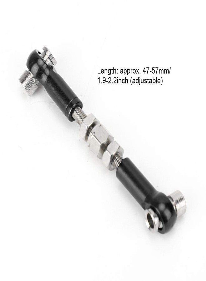 Dilwe مجموعة روابط سيرفو قابلة للتعديل 6 قطع تناسب HSP/Redcat ZD Racing/Hpi/LRP/Wltoys، 1/12 و 1/10 درفت كار شاحنة باجي (أسود) - Image 5