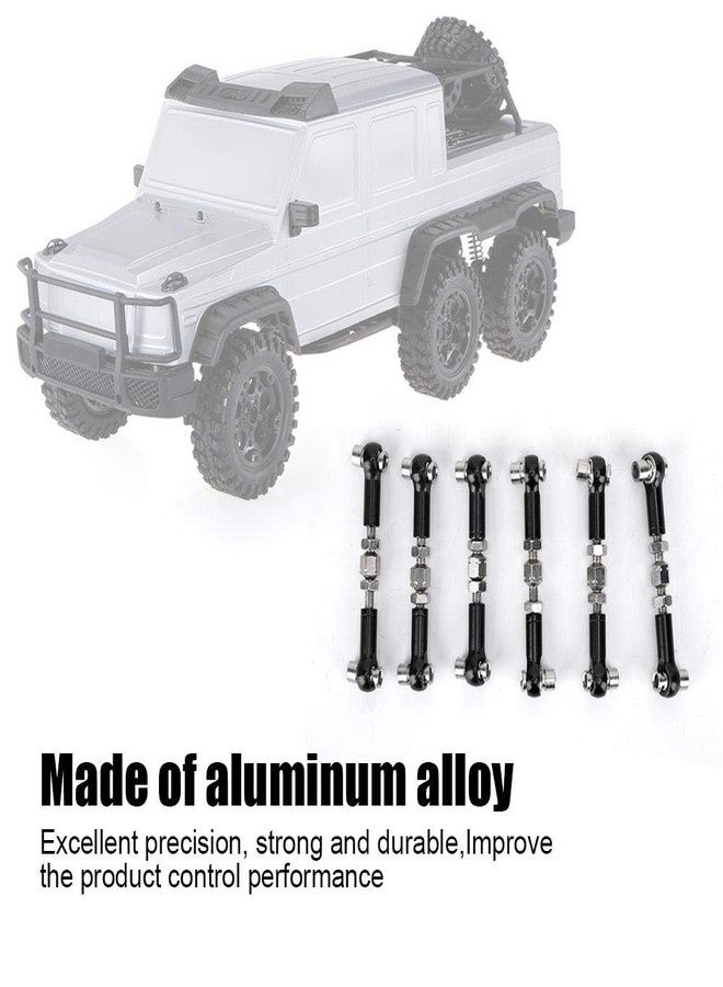 Dilwe مجموعة روابط سيرفو قابلة للتعديل 6 قطع تناسب HSP/Redcat ZD Racing/Hpi/LRP/Wltoys، 1/12 و 1/10 درفت كار شاحنة باجي (أسود) - Image 3