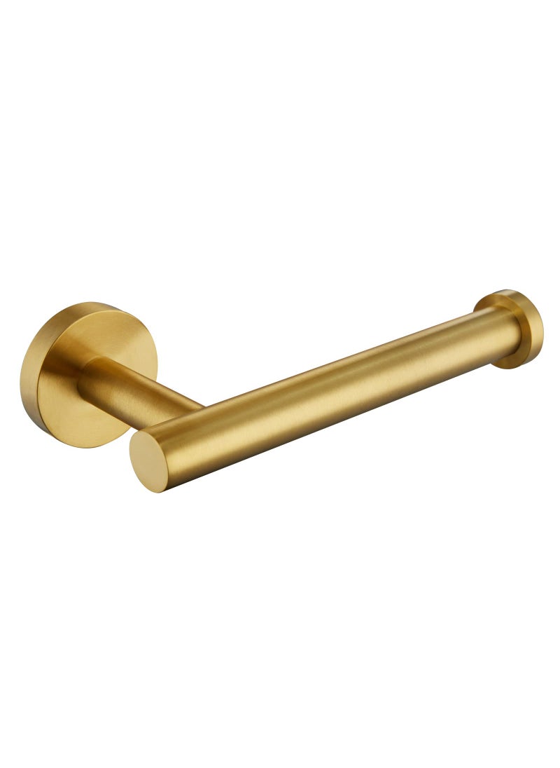 APLusee Toilet Paper Holder Brushed Gold  APLusee SUS304 Stainless Steel Round TP Hanger  Modern Bathroom Lavatory Tissue Roll Storage 