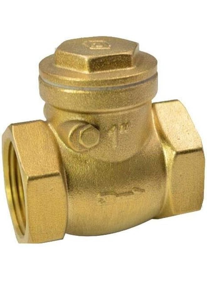 Brass Swing Check Valve 1 2 Inch BSPP Thread High Pressure Water Pipe Valve - Image 1