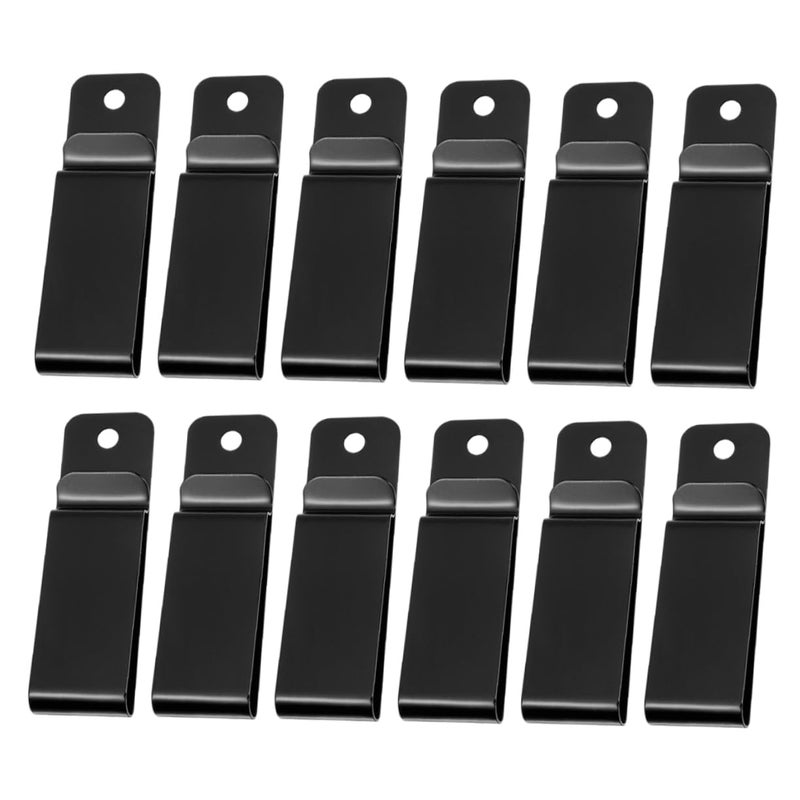 12 Pack Metal Key Clip Belt Accessory With Spring Buckle Carabiner - Image 2