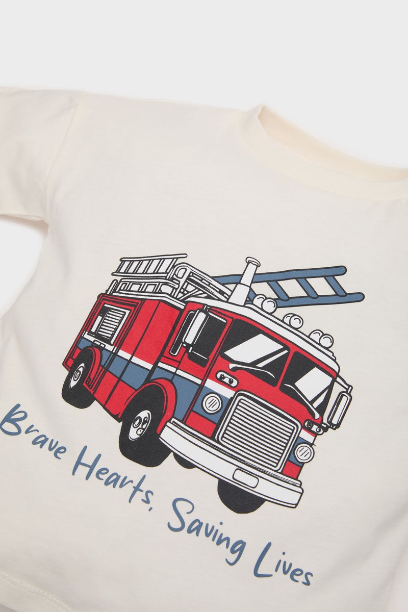 ديفاكتو طقم بيبي اولادي شورت وتيشيرت قصة عادية - قطعتين - Image 4