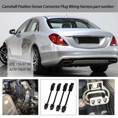 XTPTFABS 4PCS 3 pin Harness Extension Kit/Camshaft Adjuster Magnet Harness Wire Extension Kit Compatible with Mercedes-Benz 4.7L M278 Engine 2011-2020 (4) - Image 5