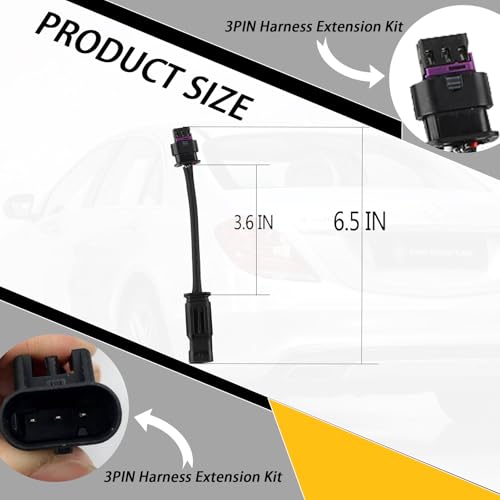 XTPTFABS 4PCS 3 pin Harness Extension Kit/Camshaft Adjuster Magnet Harness Wire Extension Kit Compatible with Mercedes-Benz 4.7L M278 Engine 2011-2020 (4) - Image 4