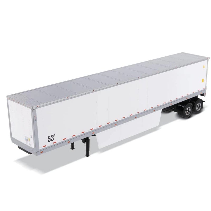 Diecast Masters 53' Dry Cargo Van Trailer White Transport Series 1/50 Diecast Model by Diecast Masters 91021 - Image 1