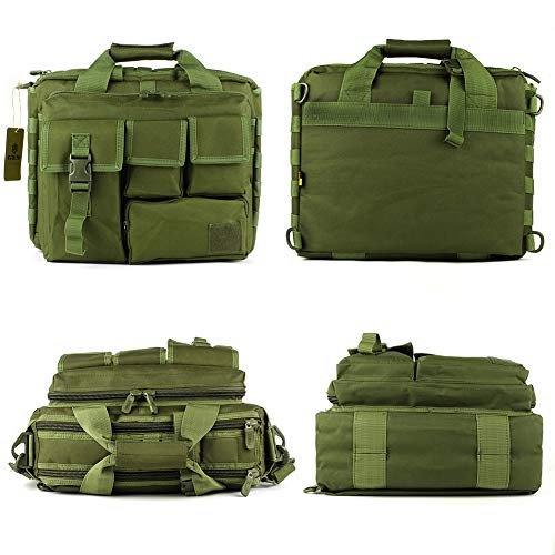 GES Tactical Briefcase, 15.6" Men's Messenger Bag Military Briefcase for Men, ArmyGreen - Image 5