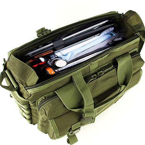GES Tactical Briefcase, 15.6" Men's Messenger Bag Military Briefcase for Men, ArmyGreen - Image 4