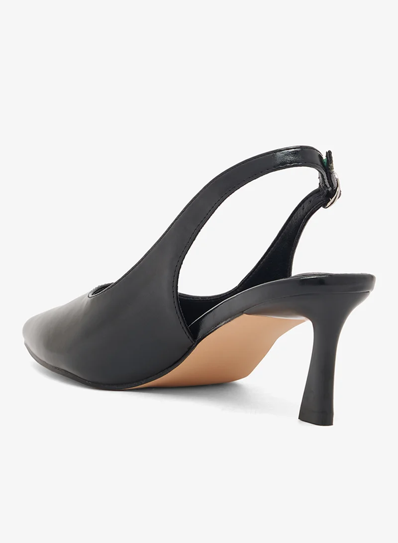London Rebel BLACK PU Eliza Classic High Heels for Women | Best Price UAE
