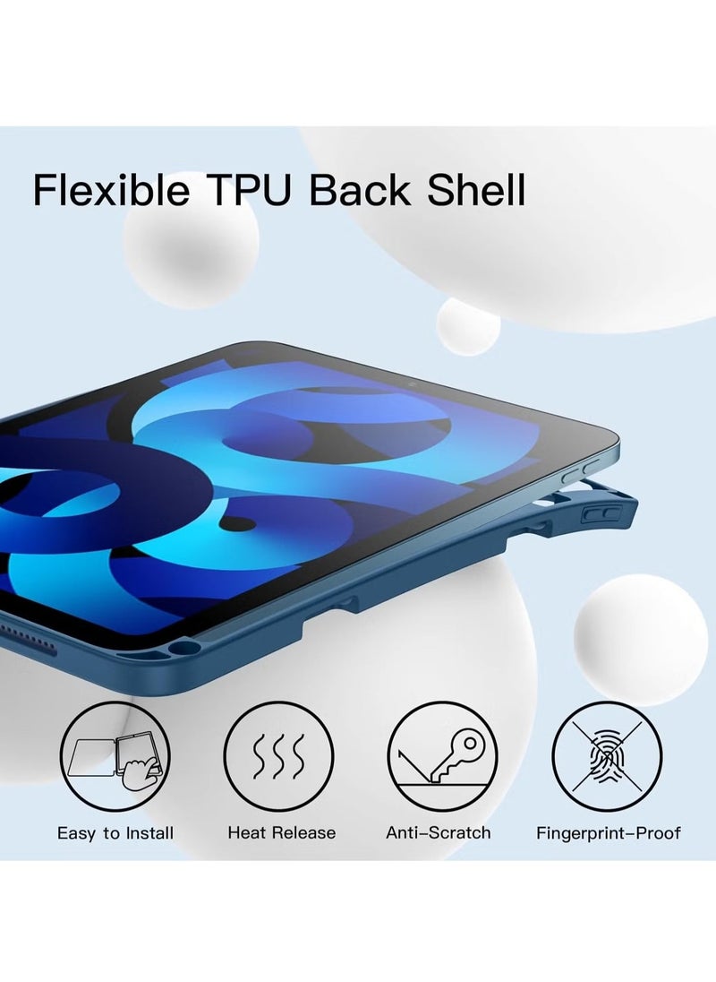 TIGER iPad Air 11-inch M2 2024 6th Generation Case with Pencil Holder, Silicone Magnetic Cover, Slim Tablet Protection for iPad Air 11-inch M2 6th Generation - Image 4