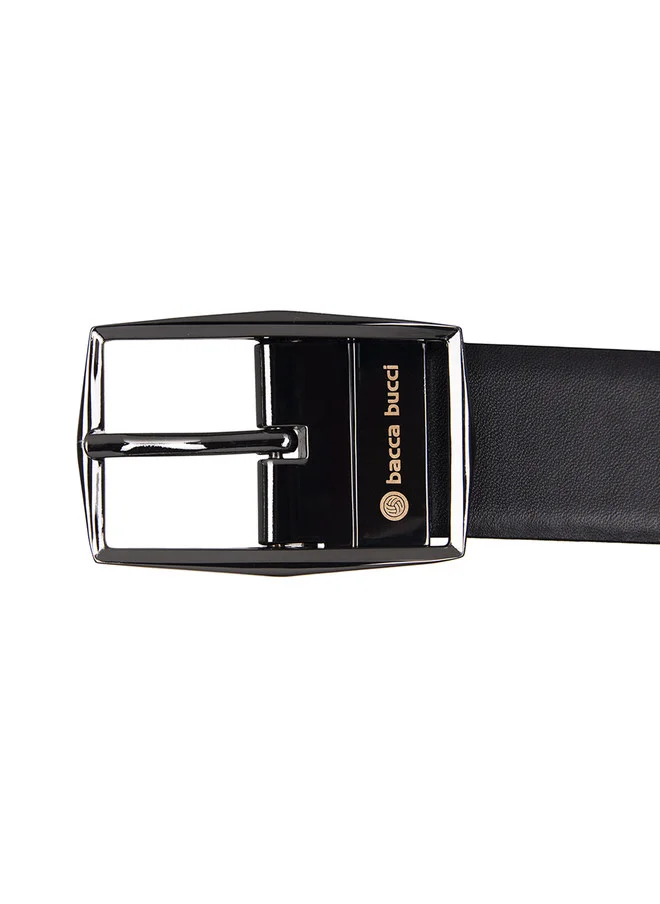 Bacca Bucci  Men's Reversible Black and Brown Leather Belt for Men | Best Price UAE