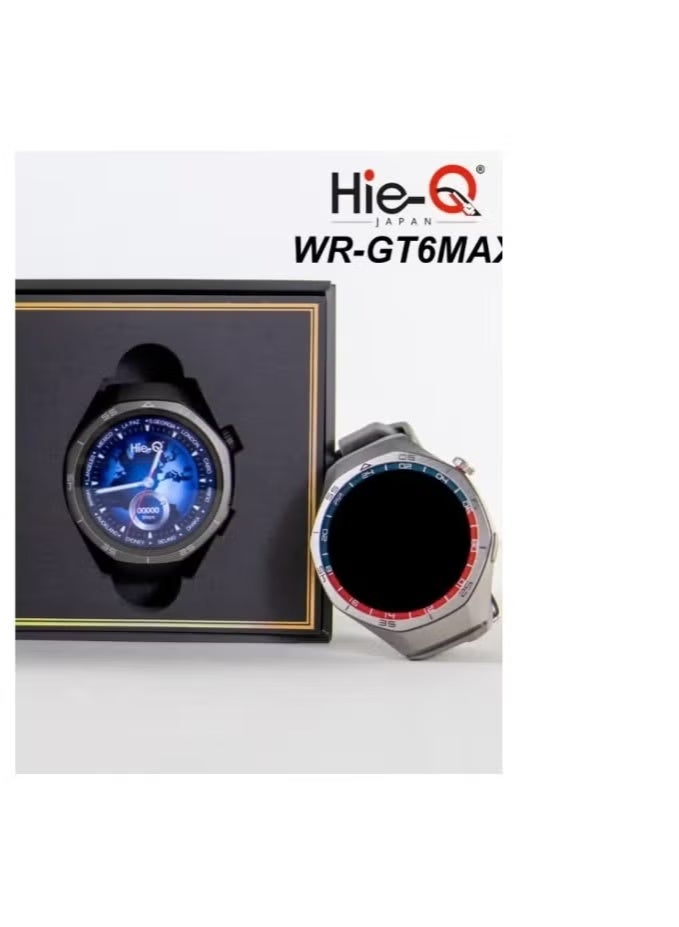Hie-Q WR-GT6MAX Smartwatch with AMOLED Touchscreen, 3 Interchangeable Straps, IP67 Waterproof Rating, Health & Fitness Tracker with Heart Rate, Sleep & Step Monitoring, Compatible with Android & iOS Devices, Stylish and Functional Wearable for Everyday Use, Sports & Wellness - Image 3