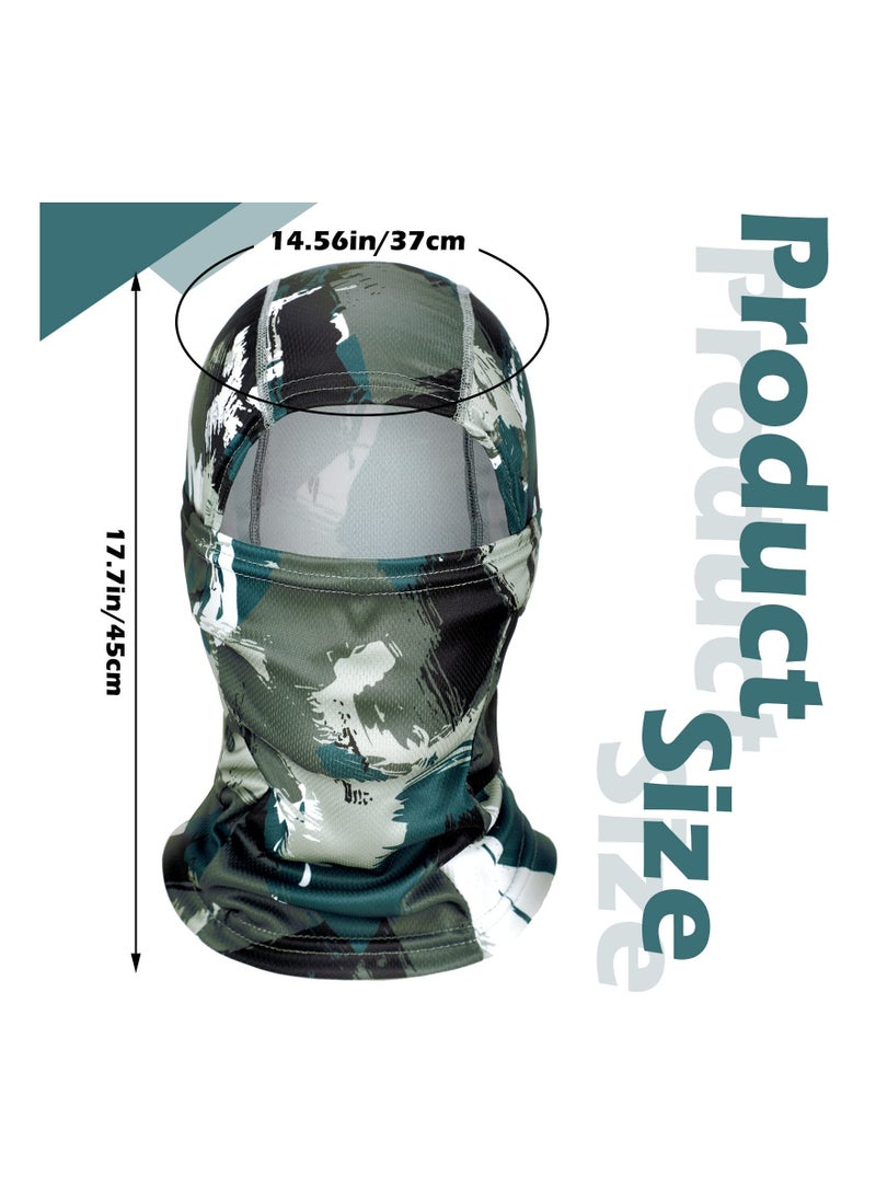 Generic 3 Pack Camo Balaclava Face Masks for Sun Protection and Breathable Full Face Covering Ideal for Outdoor Activities Motorcycle Cycling and Running  - Image 2