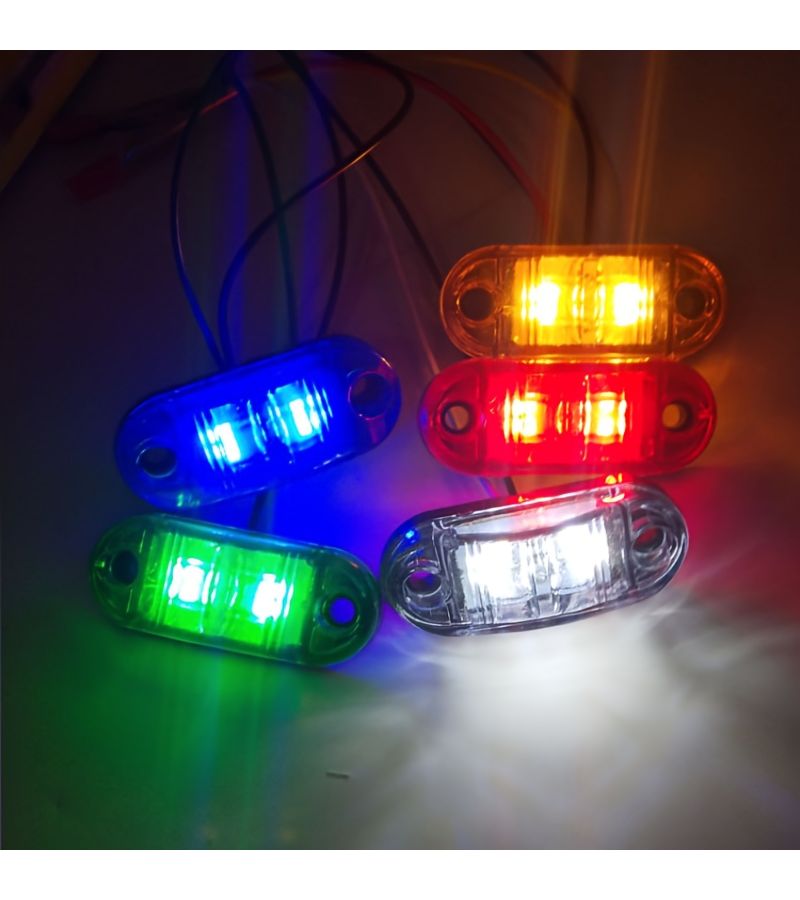 Amber Universal LED Indicator Lights 30pcs 12V-24V For Trucks RVs Cars - Image 3