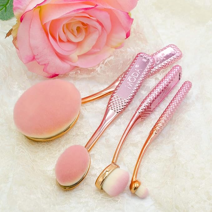 MODA Royal Langnickel Moda Prismatic Face Perfecting Kit Brush Set 4Pc - Image 4