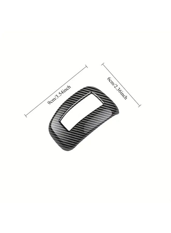 Carbon Fiber Shift Knob Cover Trim for Mitsubishi Outlander 2023 2024 2025 Interior - Image 2