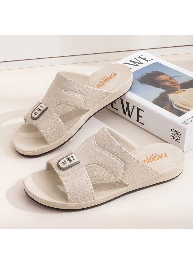 Arabic Slipper For Men, Handmade Men's Sandals With Memory Foam Sole, Big Size And Comfortable Traditional Arabic Sandals - Image 1