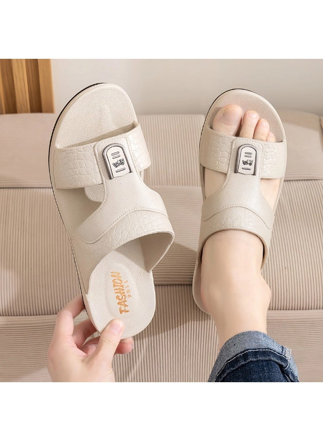 Arabic Slipper For Men, Handmade Men's Sandals With Memory Foam Sole, Big Size And Comfortable Traditional Arabic Sandals - Image 2