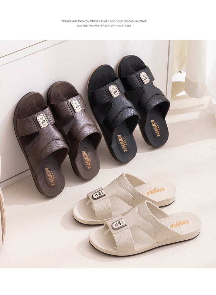 Arabic Slipper For Men, Handmade Men's Sandals With Memory Foam Sole, Big Size And Comfortable Traditional Arabic Sandals - Image 4