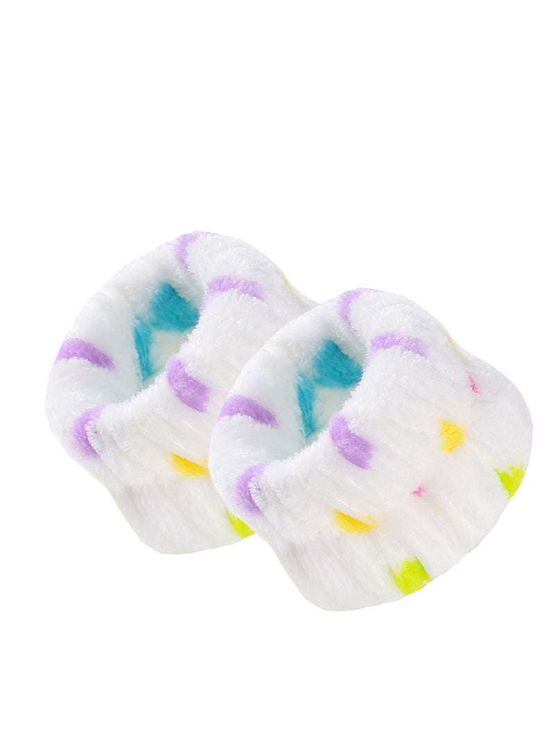 4 Pairs Microfiber Wrist Spa Washband, Wrist Wash Towel Band Wristband Scrunchies for Women Girls Prevent Liquid from Spilling Down Your Arms - Image 4