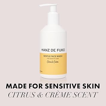 Hanz de Fuko Citrus Creme Gentle Face Wash Premium Facial Cleanser for Sensitive Skin Hypoallergenic Sulfate and Paraben Free 237ml - Image 3