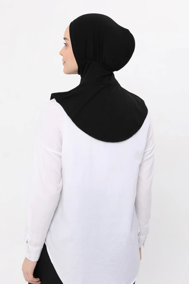 Altobeh Women's Hijab Practical Neck Collar Hijab - Sports Bonnet - Black
