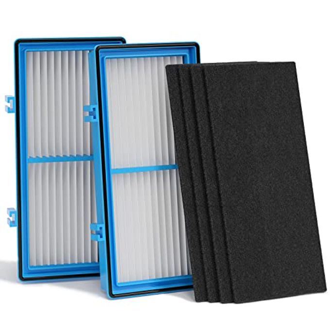 Leemone Aer1 Filter Replacement for Holmes Air Purifiers, 2 True HEPA Filters + 4 Carbon Booster Filters, HAPF30AT - Image 1