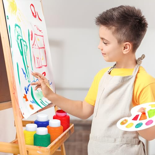 EXTRIC Washable Paint for Kids 6 Color, Non-Toxic Tempera Kid Paint 2 oz Bottles, Vibrant Pigments, Easy-Clean Toddler Paints, Kids Painting Set Arts and Crafts Supplies - Image 5