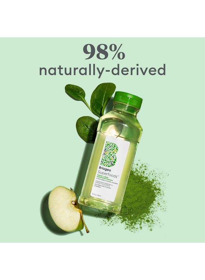 Briogeo Be Gentle Be Kind Matcha And Apple Replenishing Superfood Shampoo ; Replenish Dull Dry Hair And Supports Healthy Hair And Scalp ; Vegan Phalate & Parabenfree ; 12.5 Ounces - Image 5