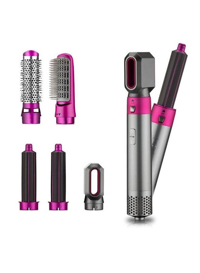 CAYGA 5 In 1 Hair Dryer Brush Hot Comb Set 1000W Hot Air Hair Curler and Straightener Styling Tool Comb Curling Brush Suitable for Women Hair Types - Image 2
