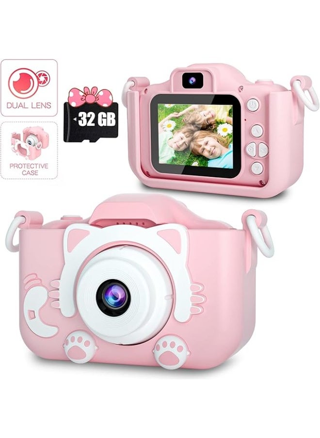 ZTEK Kids Toy Camera, 1080P HD Toddler Digital Video Camera with 32G SD Card and Lanyard  - Image 1