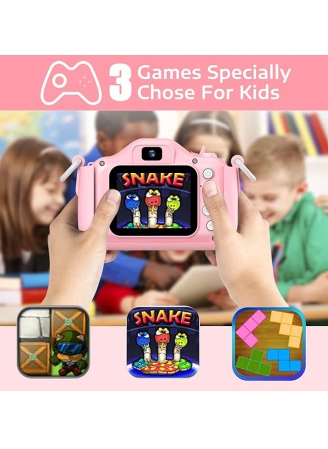 HalaKids Kids Toy Camera, 1080P HD Toddler Digital Video Camera with 32G SD Card and Lanyard  - Image 3