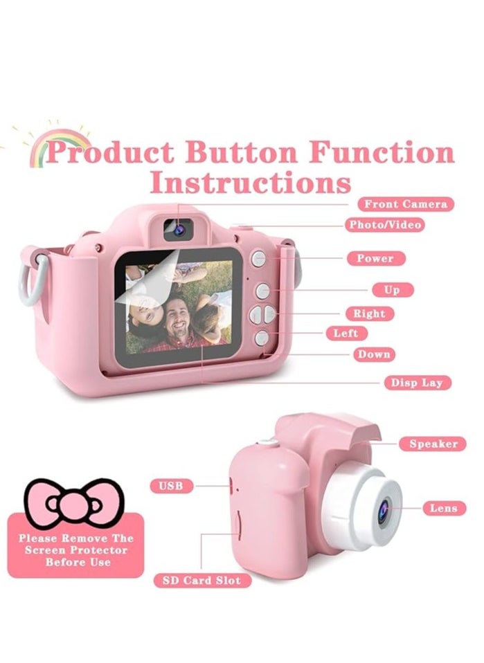 HalaKids Kids Toy Camera, 1080P HD Toddler Digital Video Camera with 32G SD Card and Lanyard  - Image 5