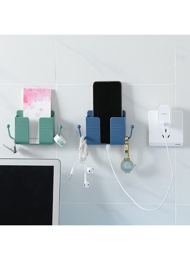 White,No - Punch Remote Control Storage Box Wall - Mounted Holder for Air - Conditioner, TV & Bathroom Remotes  - Image 3